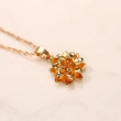   Hot selling new fashion and atmospheric lotus shape pendant personality all-match girls clavicle necklace