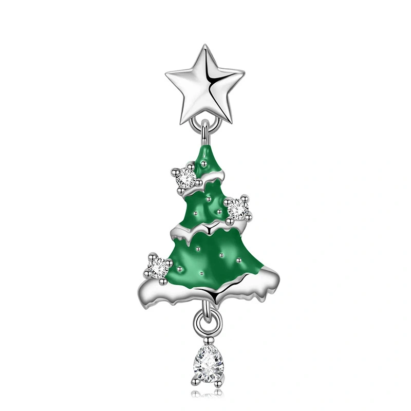  Christmas tree pendant necklace star fashion holiday pendant jewelry fashionable fresh accessories for women