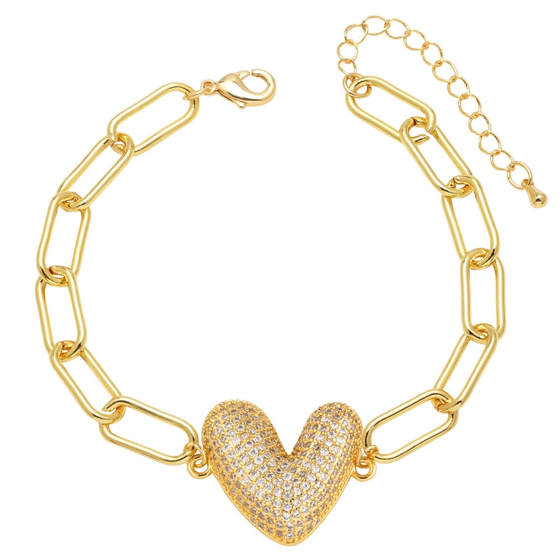 AS jewelry European and American hot-selling copper plated 18k gold zircon 26 English letters love bracelet jewelry brh51