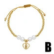 AS jewelry love Madonna pendant bracelet gold-plated zircon crown beaded hand jewelry brd31