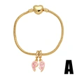 AS jewelry hot selling wings high heels pendant bracelet gold-plated oil drop coconut tree hand jewelry brf25