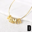 AS jewelry Europe and the United States hot selling Mother's Day English letter mom pendant necklace clavicle chain female nkb604