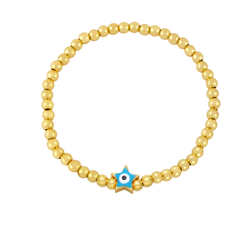 Clearance simple five-pointed star devil eye bracelet female style star eye bracelet brj26