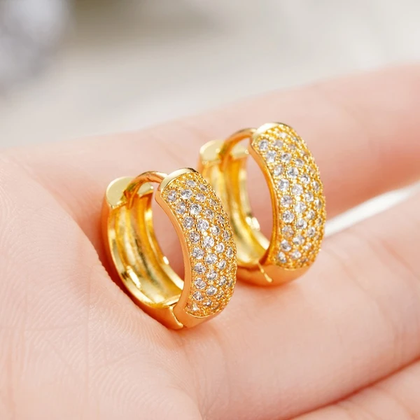 Stylish celebrity earrings, small red calligraphy style, retro exquisite earrings, trendy hoop earrings