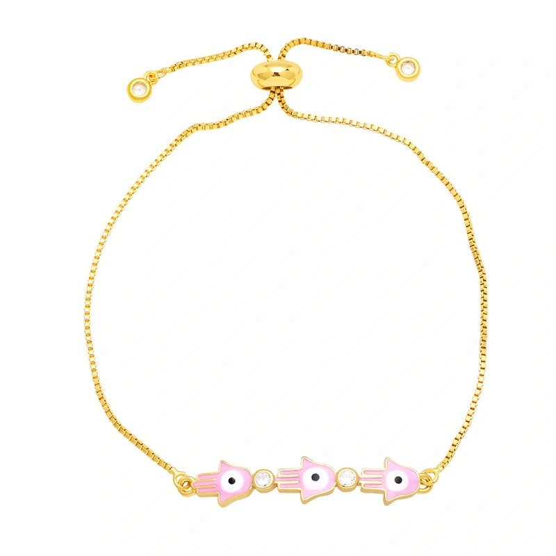 Clearance hot selling hand jewelry personality multi-color oil drop Fatima hand bracelet style fashion bracelet brk13