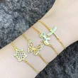 Clearance simple design dragonfly butterfly bracelet girls small fresh turtle kitten bracelet jewelry brj29
