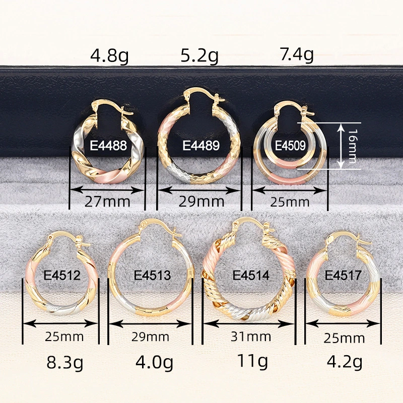 Hot selling metal multi-color fashionable earrings for ladies Middle Eastern light luxury style factory direct sales super hot style