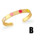 Jewelry European and American heavy industry bracelet color oil drop lightning wine glass smiley face expression bracelet brd92