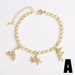 AS jewelry ocean style starfish pendant bracelet copper gold-plated bracelet bra79 bracelet