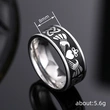   Live stainless steel ring unisex punk fashion jewelry love crown Asian jewelry