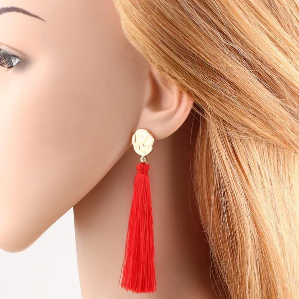AS jewelry European and American fashion new long tassel earrings earrings female erm08 ring wholesale