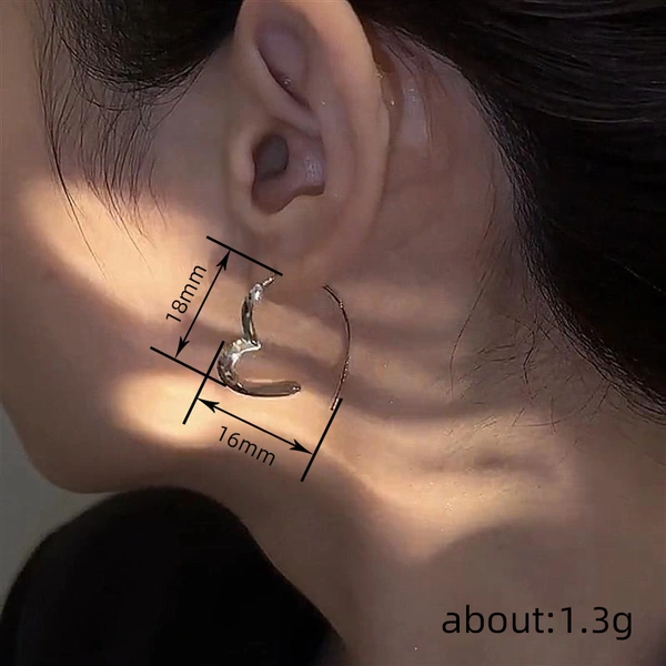  y2k gentle open heart earrings for women peach heart-shaped design earrings fashionable ladies matching accessories