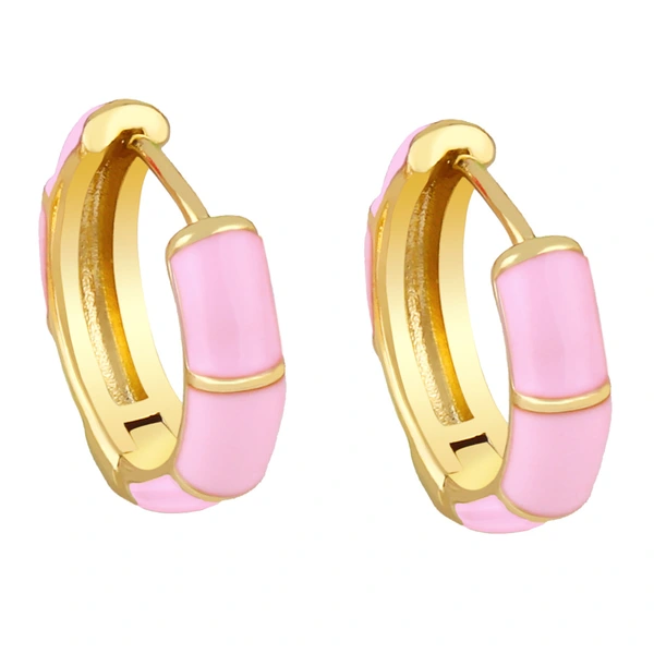 European and American jewelry multi-color oil drop geometric earrings earrings female trendy temperament versatile simple earrings ery92