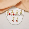 AS jewelry cross-hot fruit love peach heart cherry pendant earrings earrings female era231