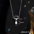  Direct sales attendance water drop pendant jewelry elegant exquisite light luxury necklace daily small skirt with necklace