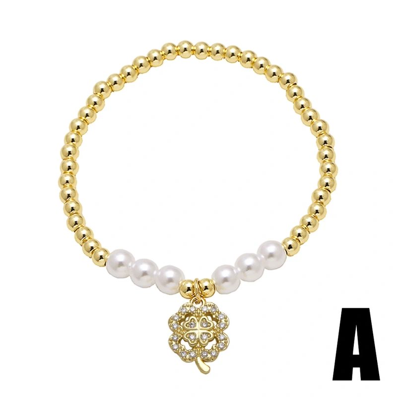 AS jewelry hot selling pearl bracelet zircon tree of life pendant bracelet hand jewelry female bra48