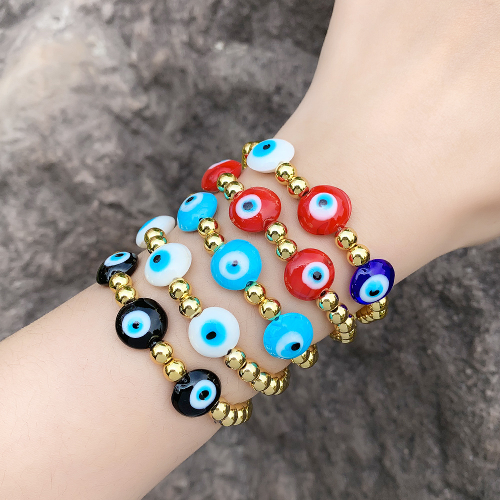 Clearance blue devil eye beaded bracelet European and American personality niche jewelry wholesale brc11