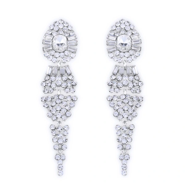 AS jewelry European and American simple tassel water drop earrings women's wedding crystal earrings earrings wholesale ern57