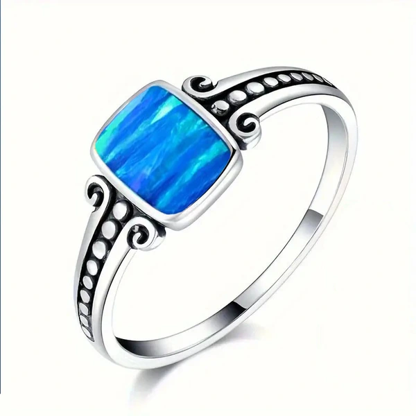  European and American style factory direct sales new ring water drop line exquisite design niche light luxury high-end jewelry