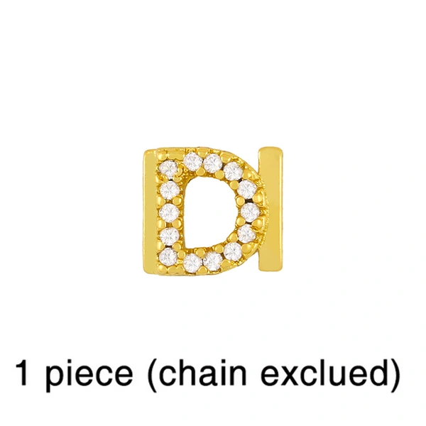 European and American 26 square brand English letter bracelet female bracelet cold style personality DIY diamond letter bracelet brc87