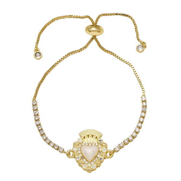 AS jewelry new color love heart pendant adjustable bracelet hand jewelry brg85 bracelet