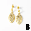 AS jewelry water drop round pendant earrings female gold-plated zircon inlaid turtle earrings era083