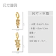 European and American hot selling fashion simple cute little tiger earrings high-grade sense of versatile earrings jewelry eru41