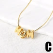 AS jewelry Europe and the United States hot selling Mother's Day English letter mom pendant necklace clavicle chain female nkb604
