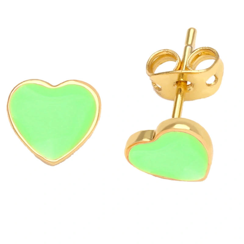 New trend earrings niche design oil drop heart earrings simple personality earrings era068