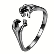  European and Korean fashion heart ring female couple gift male gift ring popular simple ring