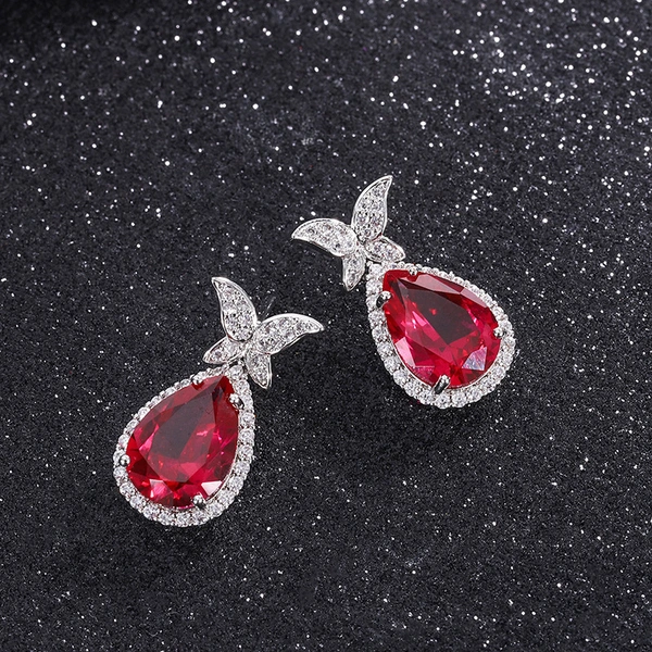 New hot selling butterfly earrings teardrop-shaped retro temperament atmospheric earrings European and American style fashion female earrings