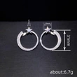 Factory wholesale direct sales star earrings for women, circle design star-shaped jewelry, shiny fashion niche earrings