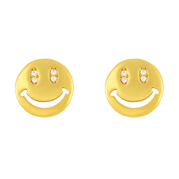 Clearance Korea Dongdaemun small earrings for girls trendy short smiley snake diamond earrings erw83