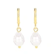   Special-shaped imitation pearl earrings for women, fashionable and elegant daily wear, ladies' jewelry