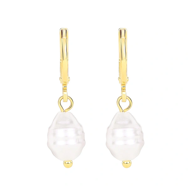   Special-shaped imitation pearl earrings for women, fashionable and elegant daily wear, ladies' jewelry