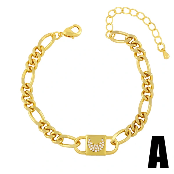 Clearance bracelet Korean style trendy jewelry women's rainbow moon cross bracelet mother and child chain bracelet brd14