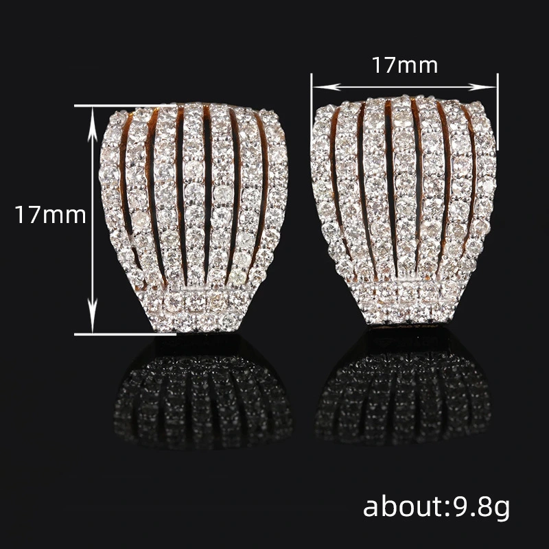  Luxurious multi-layer line earrings, high-end palace queen accessories, pavé inlaid earrings, noble temperament earrings