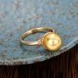   Fashion new imitation pearl ring retro vintage medieval style ring noble ring