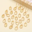 AS jewelry new style inlaid zircon 26 English letters necklace female gold-plated clavicle chain nka019