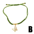 Clearance European and American jewelry small fresh butterfly bracelet bracelet women simple versatile braided bracelet brg98