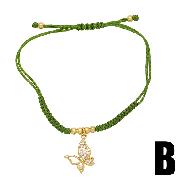 Clearance European and American jewelry small fresh butterfly bracelet bracelet women simple versatile braided bracelet brg98