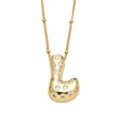 AS jewelry new fat 26 English letters pendant necklace gold-plated zircon clavicle chain nkq97