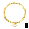 Clearance European and American jewelry niche personality devil eye bracelet copper gold-plated handmade beaded bracelet bra89