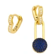 Clearance asymmetrical earrings 2024 trendy internet celebrity love pin earrings female temperament versatile accessories erv83