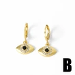 AS jewelry European and American hot devil eye pendant earrings female gold-plated zircon eye earrings era379