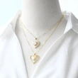 AS jewelry new hot selling full zircon gold-plated love heart pendant necklace nkb220 necklace