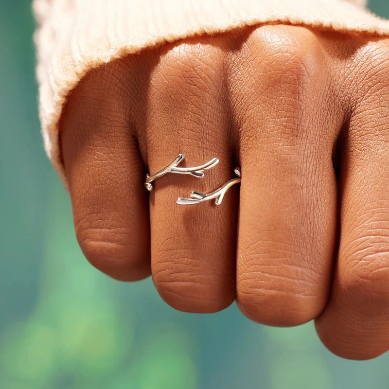  Simple deer antler ring for women Christmas festive atmosphere with ring popular fashion super hot jewelry