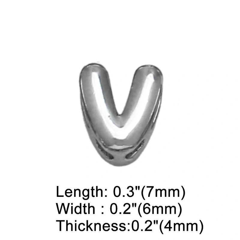 AS jewelry European and American all-match DIY with 26 English letters pendant necklace white K clavicle chain nkb300