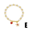 AS jewelry European and American new fruit cherry grape pendant bracelet pearl gold-plated bracelet hand jewelry brm75