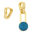 Clearance asymmetrical earrings 2024 trendy internet celebrity love pin earrings female temperament versatile accessories erv83